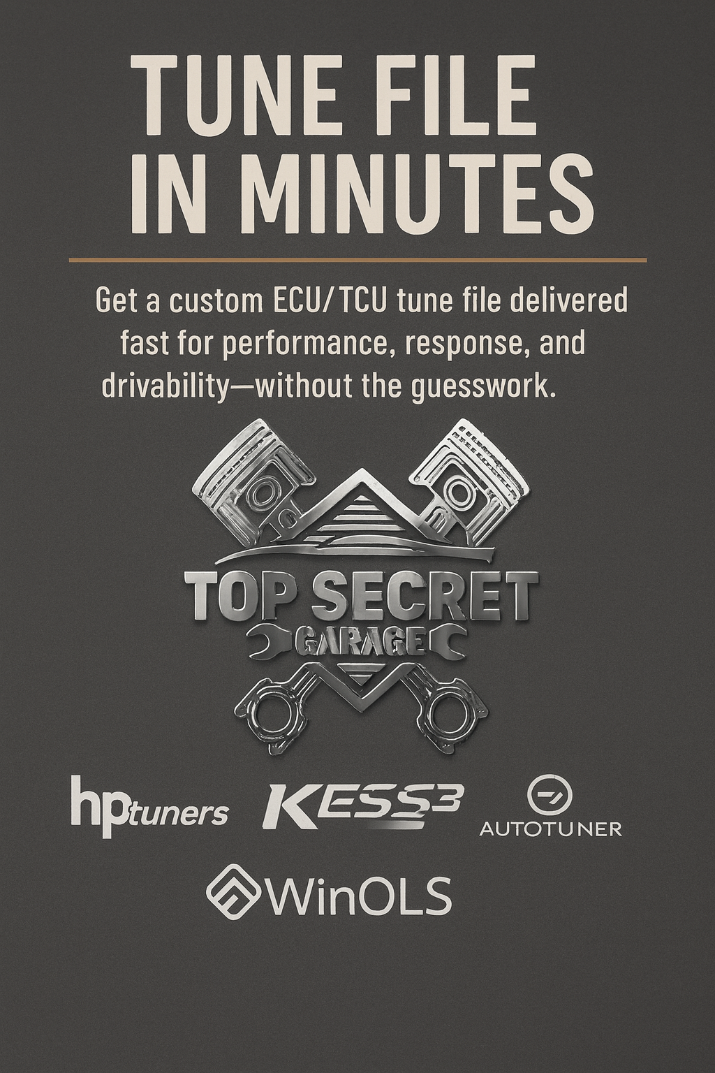 TSG Tune file in minutes