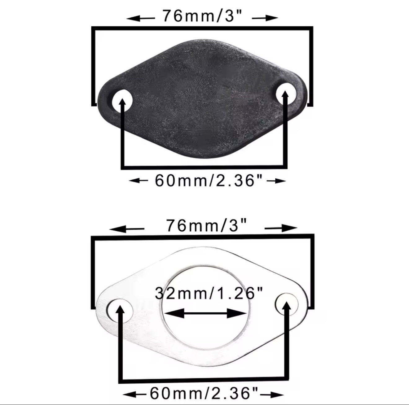 TSG EGR plate VW 1.9 2.0 TDI